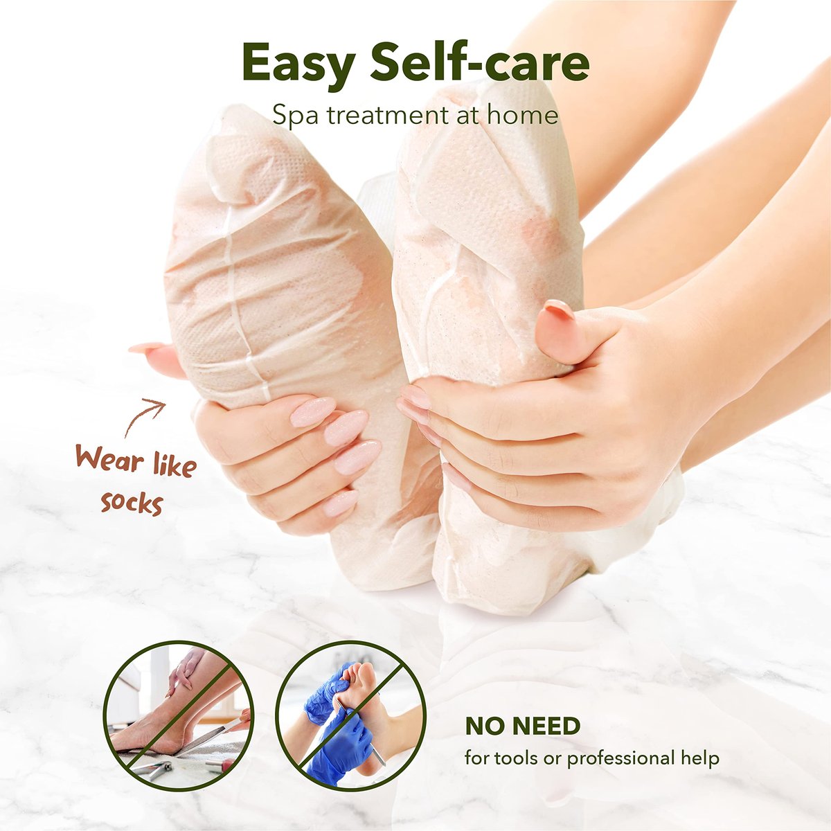 Purederm Shiny & Soft Foot Peeling Mask (3 Pack) - Exfoliate Calluses, Dry Skin & Cracked Heels for Smooth, Baby-Soft Feet - for Men & Women - görsel 11