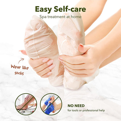 Purederm Shiny & Soft Foot Peeling Mask (3 Pack) - Exfoliate Calluses, Dry Skin & Cracked Heels for Smooth, Baby-Soft Feet - for Men & Women