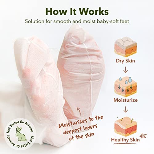 Purederm Shiny & Soft Foot Peeling Mask (3 Pack) - Exfoliate Calluses, Dry Skin & Cracked Heels for Smooth, Baby-Soft Feet - for Men & Women - görsel 4