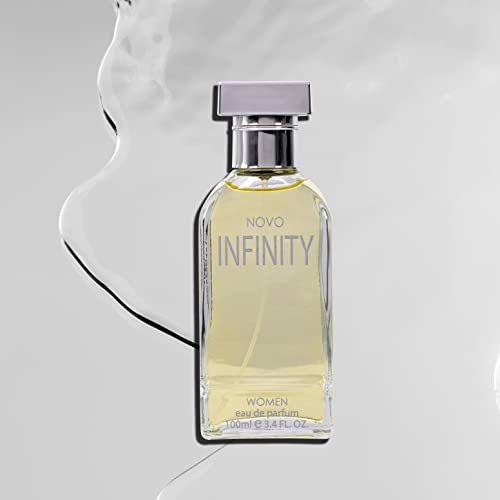 NovoGlow Novo Infinity for Women Eau de Parfum Spray, 3.4 Fl Oz - Citrus Floral Musk Fragrance for All-Day Freshness Avelisse