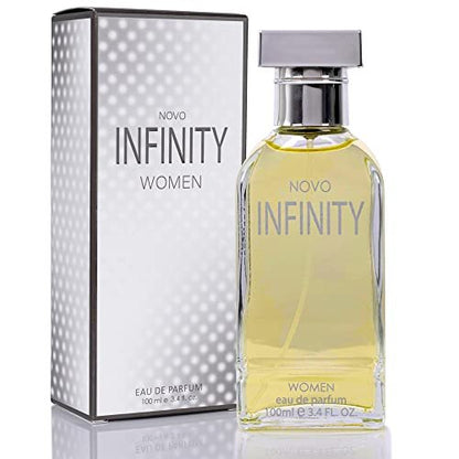 NovoGlow Novo Infinity for Women Eau de Parfum Spray, 3.4 Fl Oz - Citrus Floral Musk Fragrance for All-Day Freshness Avelisse
