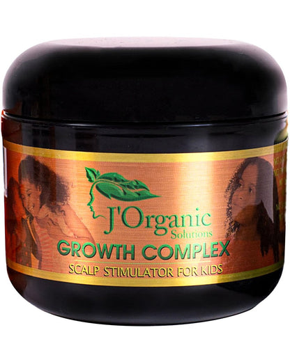 J'Organic Solutions Natural Kid's Hair Growth Stimulator – Lanolin, Sweet Almond & Castor Oil Hair Grease for Soft, Shiny Hair (4 fl oz) Avelisse