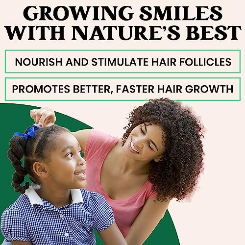 J'Organic Solutions Natural Kid's Hair Growth Stimulator – Lanolin, Sweet Almond & Castor Oil Hair Grease for Soft, Shiny Hair (4 fl oz) Avelisse