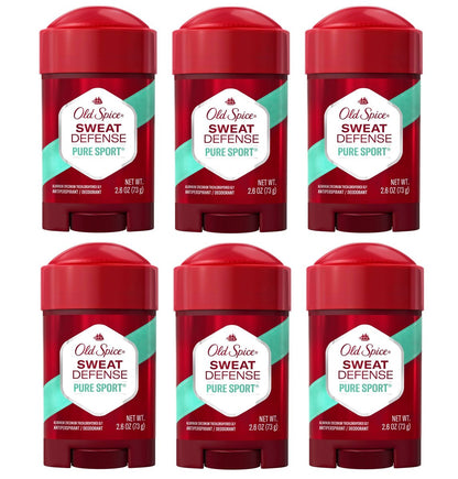Old Spice Pure Sport+ Soft Solid Antiperspirant Deodorant, 2.6 oz (Pack of 6) Avelisse