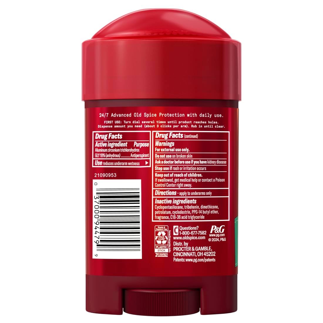 Old Spice Pure Sport+ Soft Solid Antiperspirant Deodorant, 2.6 oz (Pack of 6) Avelisse