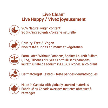 LIVE CLEAN Argan Oil Conditioner – 25.36 fl oz (750 ml) | Moisturizing & Nourishing Hair Conditioner