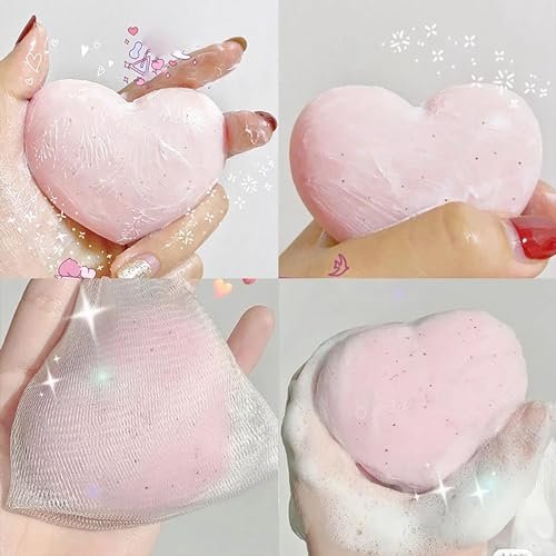 Pelican Soap Exfoliating Soap Bar with Citric Acid, Aloe Vera & Jojoba Oil – Natural Japanese Bar Soap for Dark Spots & Pore Cleansing (Peach, 2.82 oz) - görsel 8