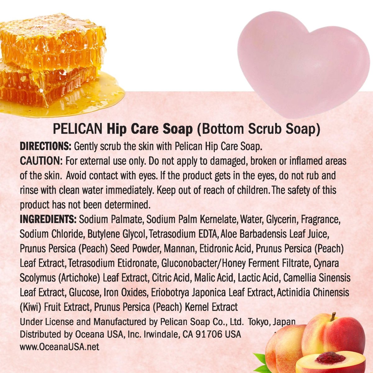 Pelican Soap Exfoliating Soap Bar with Citric Acid, Aloe Vera & Jojoba Oil – Natural Japanese Bar Soap for Dark Spots & Pore Cleansing (Peach, 2.82 oz) - görsel 15