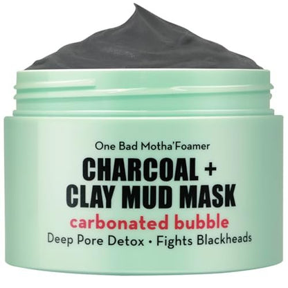 Elizabeth Mott Carbonated Bubble Detox Clay Mask – Deep Pore Cleansing Charcoal Face Mask for Acne, Blackheads & Oil Control – Cruelty-Free Korean Skincare, 3.53 oz