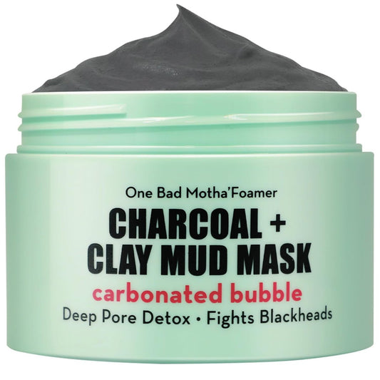 Elizabeth Mott Carbonated Bubble Detox Clay Mask – Deep Pore Cleansing Charcoal Face Mask for Acne, Blackheads & Oil Control – Cruelty-Free Korean Skincare, 3.53 oz