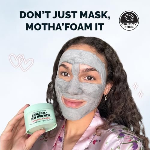 Elizabeth Mott Carbonated Bubble Detox Clay Mask – Deep Pore Cleansing Charcoal Face Mask for Acne, Blackheads & Oil Control – Cruelty-Free Korean Skincare, 3.53 oz - görsel 4