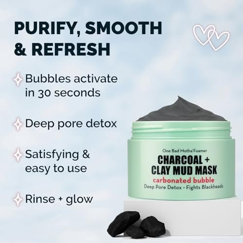 Elizabeth Mott Carbonated Bubble Detox Clay Mask – Deep Pore Cleansing Charcoal Face Mask for Acne, Blackheads & Oil Control – Cruelty-Free Korean Skincare, 3.53 oz - görsel 8