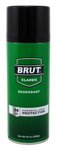 Brut Classic Scent Deodorant Spray for Men, 10 oz (Pack of 3) - Long-Lasting Odor Protection