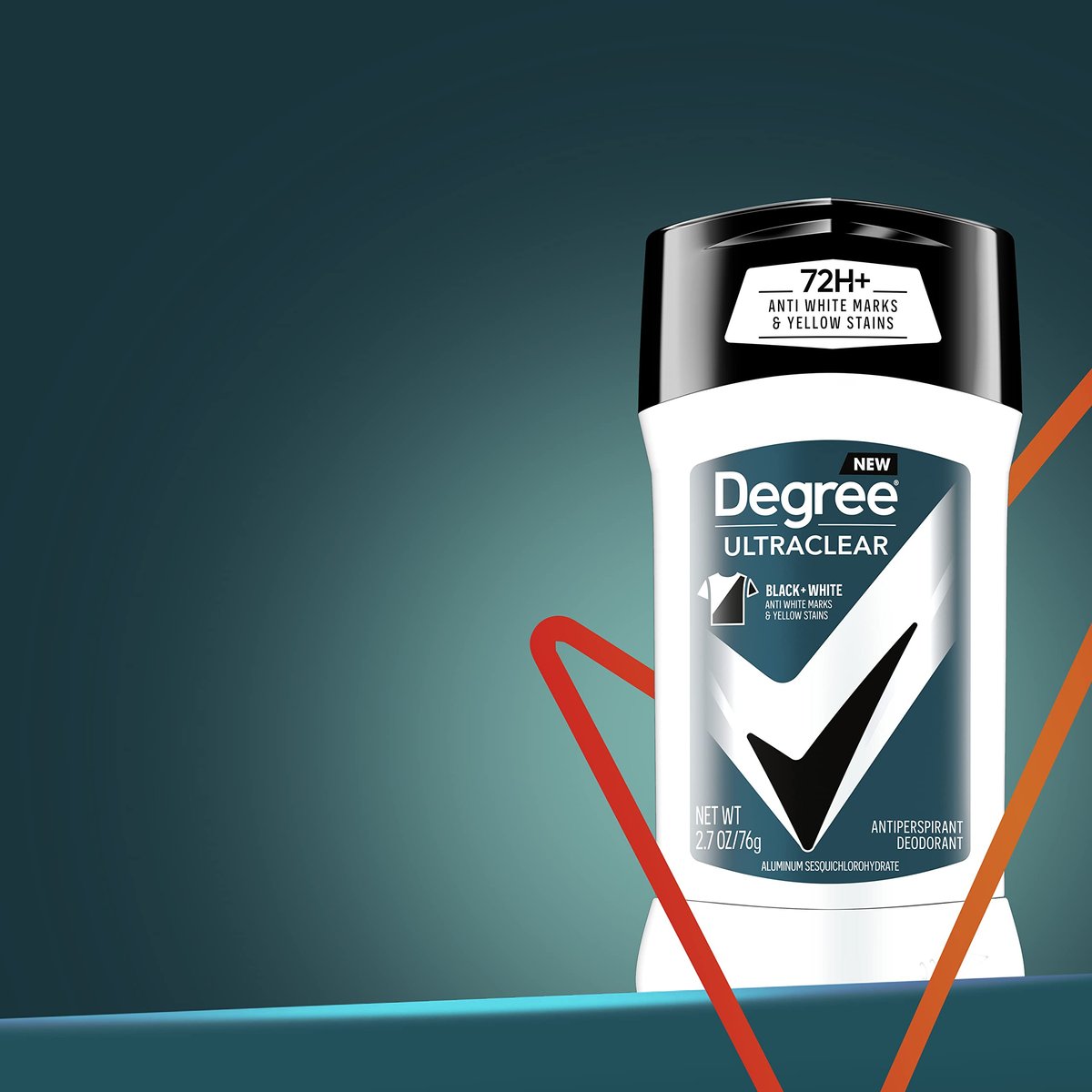 Degree Men UltraClear Antiperspirant Deodorant Black+White, 72-Hour Sweat and Odor Protection, MotionSense Technology, 2.7 oz (Pack of 12) Avelisse