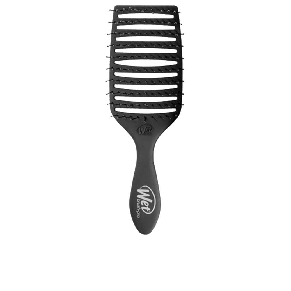 Epic Professional Quick Dry Hair Brush - Black, Nylon Bristles for Fast Drying & Smooth Styling Avelisse