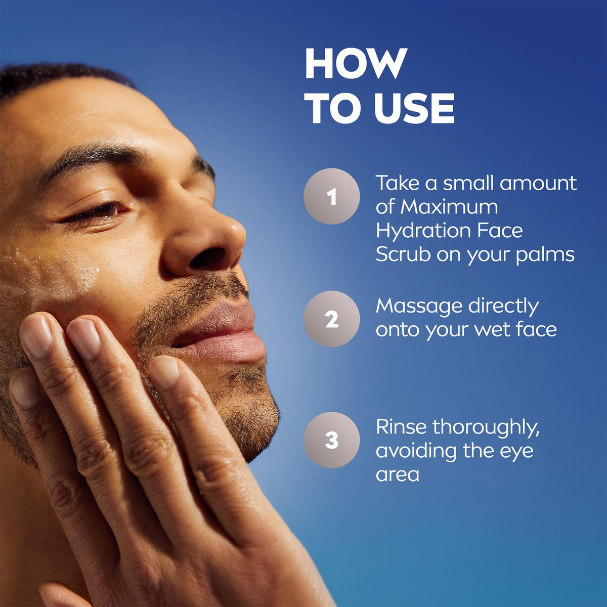 NIVEA MEN Maximum Hydration Face Scrub with Provitamin B5 and Aloe Vera, Exfoliating Face Wash, 4.4 oz Tube (Pack of 3) Avelisse