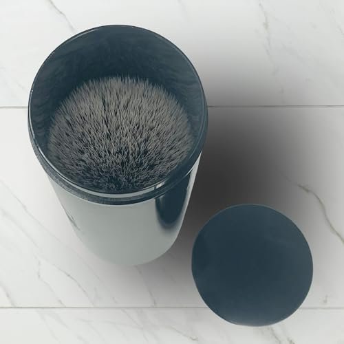 G.B.S Synthetic Shaving Brush with Travel Tube – Professional Wet Shaving Kit, Vegan Bristles, 23mm Black - görsel 12