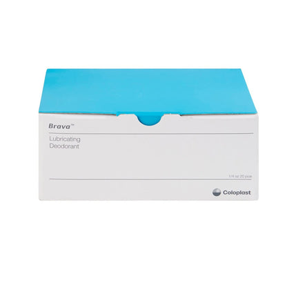 Coloplast Brava Lubricating Deodorant Packets - 20 Count, 0.27 oz Each Avelisse