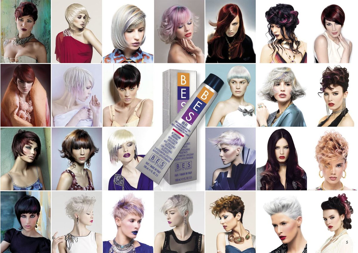 BES HI FI COLOR WITH VEGETABLES LIPOSOMES 3.5 OZ 100 ML / 6.1 DARK ASH BLOND - Permanent Hair Color - görsel 6