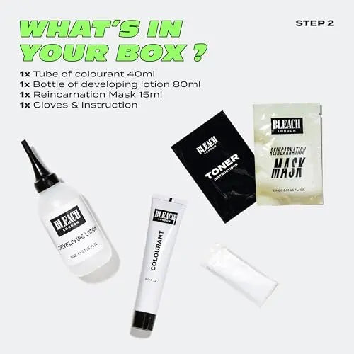 Bleach London White Toner Kit & Total Bleach Kit – Complete Hair Bleaching and Toning Set Avelisse