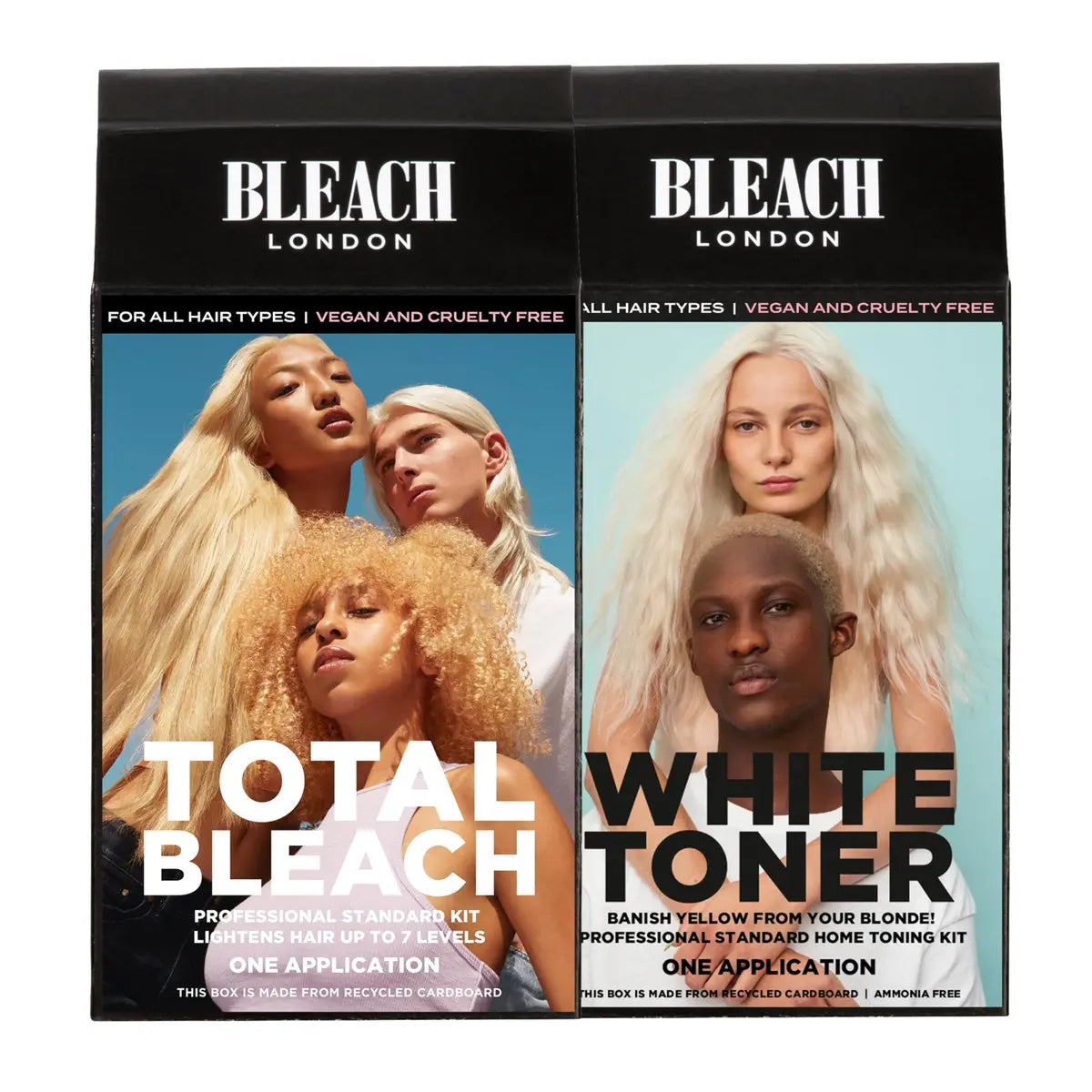 Bleach London White Toner Kit & Total Bleach Kit – Complete Hair Bleaching and Toning Set Avelisse