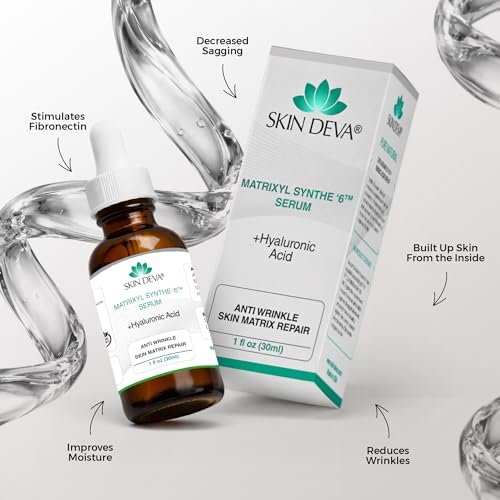 SKIN DEVA Matrixyl Synthe 6 Hyaluronic Acid Anti-Aging Serum – Hydrating Face Serum with Pore-Minimizing Benefits, 1 Fl Oz - görsel 4