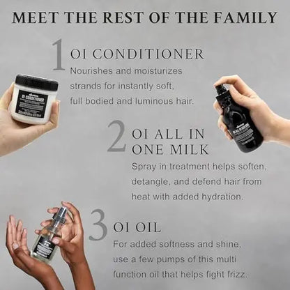 Davines OI All In One Milk Leave-In Conditioner Spray - Heat Protectant, Detangler & Frizz Control - Travel Size 1.69 oz Avelisse