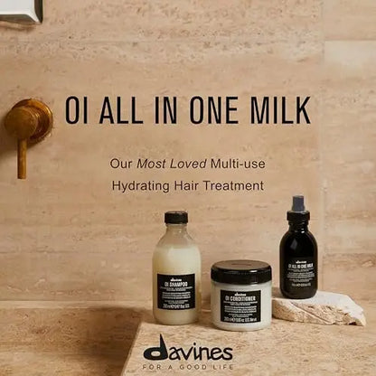 Davines OI All In One Milk Leave-In Conditioner Spray - Heat Protectant, Detangler & Frizz Control - Travel Size 1.69 oz Avelisse