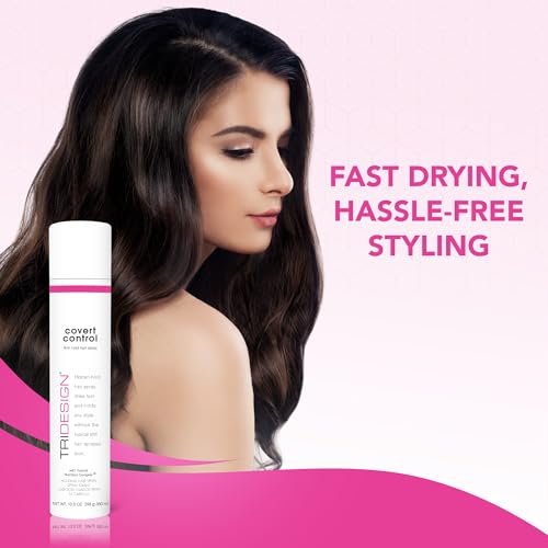 Covert Control Fast-Drying Hairspray - Strong Hold & Hidden Control for Women and Men, 10.5 oz Avelisse