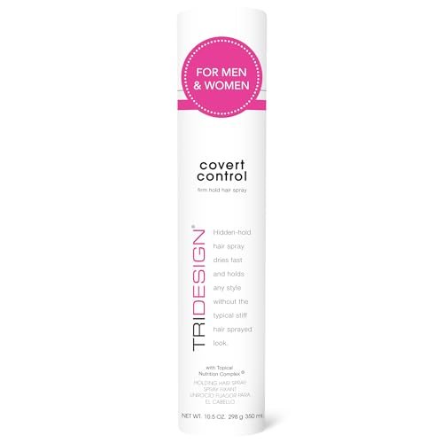 Covert Control Fast-Drying Hairspray - Strong Hold & Hidden Control for Women and Men, 10.5 oz Avelisse