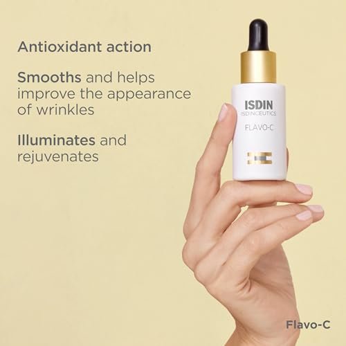 ISDIN Isdinceutics Flavo-C Brightening and Antioxidant Vitamin C Serum for Face, 1.0 FL OZ Avelisse
