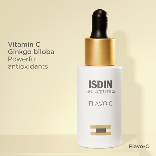 ISDIN Isdinceutics Flavo-C Brightening and Antioxidant Vitamin C Serum for Face, 1.0 FL OZ Avelisse