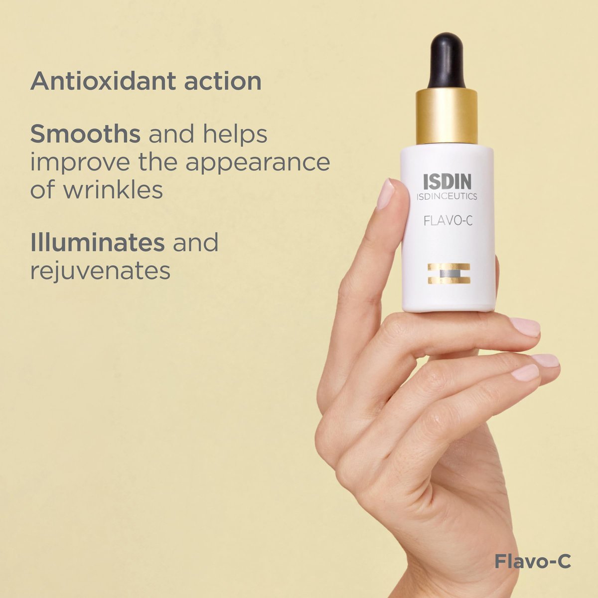 ISDIN Isdinceutics Flavo-C Brightening and Antioxidant Vitamin C Serum for Face, 1.0 FL OZ Avelisse