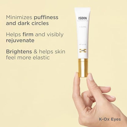 ISDIN Isdinceutics K-Ox Eyes - Rich Vitamin K Oxide Eye Cream for Dark Circles and Under-Eye Rejuvenation, 0.5 OZ Avelisse