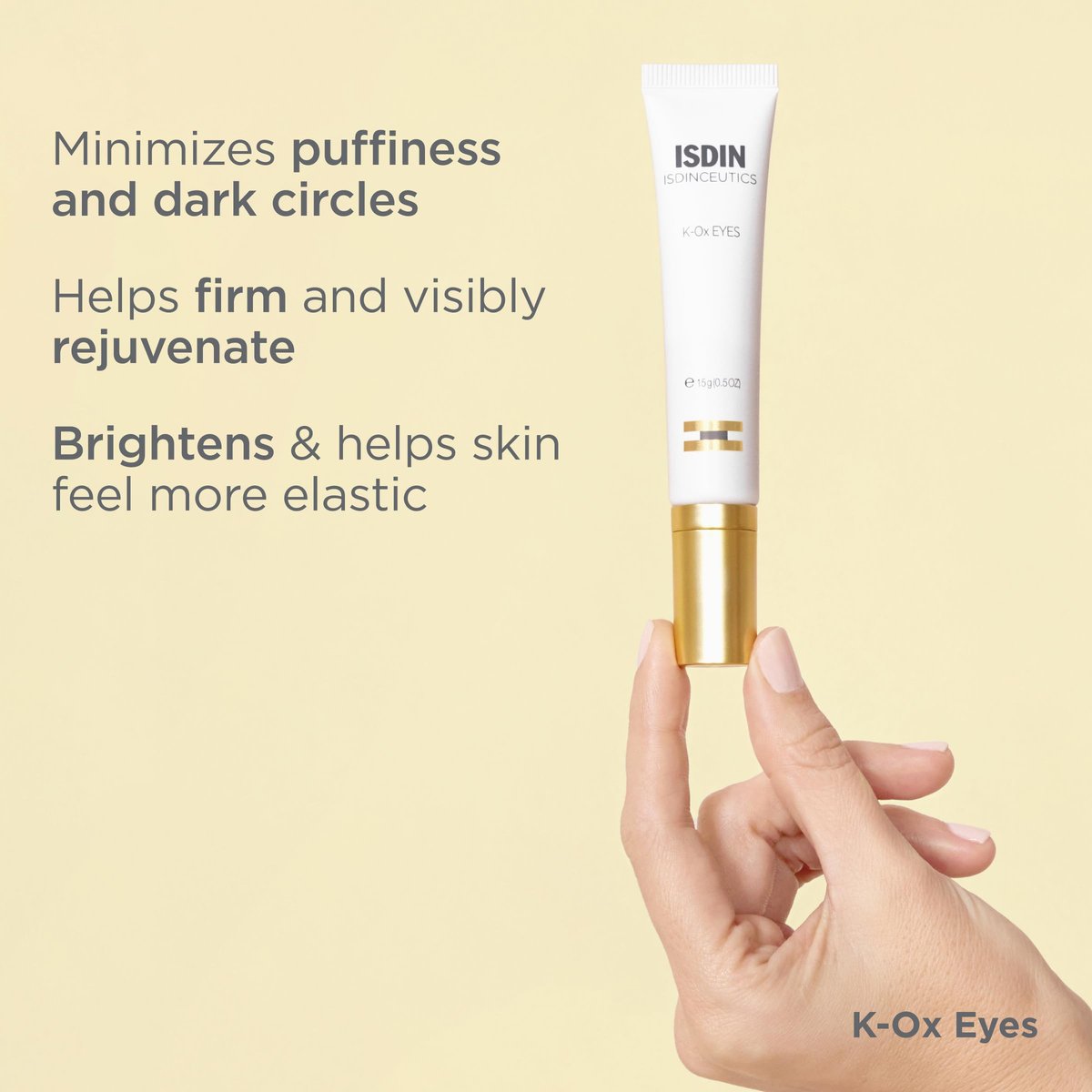ISDIN Isdinceutics K-Ox Eyes - Rich Vitamin K Oxide Eye Cream for Dark Circles and Under-Eye Rejuvenation, 0.5 OZ Avelisse