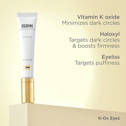 ISDIN Isdinceutics K-Ox Eyes - Rich Vitamin K Oxide Eye Cream for Dark Circles and Under-Eye Rejuvenation, 0.5 OZ Avelisse
