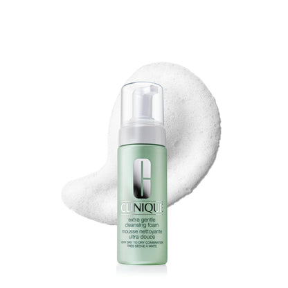 Clinique 3-Step Extra Gentle Mild Cleansing Foam Face Cleanser for Dry + Sensitive Skin - Non-Irritating, Cleansing + Comforting, 4.2 Fl Oz Avelisse
