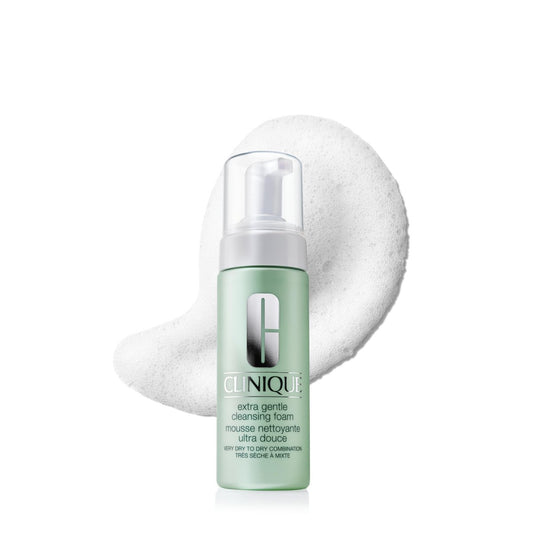 Clinique 3-Step Extra Gentle Mild Cleansing Foam Face Cleanser for Dry + Sensitive Skin - Non-Irritating, Cleansing + Comforting, 4.2 Fl Oz Avelisse