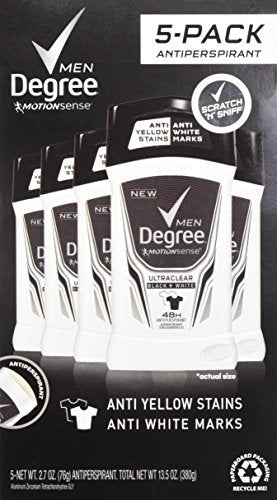 Degree Men Adrenaline Series Antiperspirant & Deodorant 5-Pack + Extra 1.7oz Avelisse