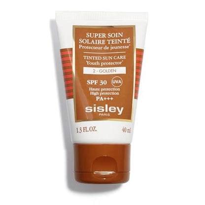 Sisley Paris Tinted Sunscreen Cream SPF 30, 2 Golden - Broad Spectrum UVA/UVB Protection, Non-Greasy Tinted Moisturizer, Water Resistant 40 min, Non-Comedogenic, 1.3 oz