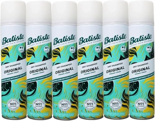 Batiste Original Dry Shampoo - 200ml (Pack of 6) - Refresh & Volumize Hair Between Washes Avelisse