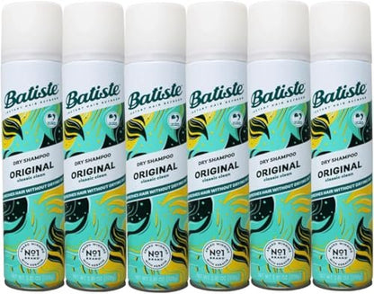 Batiste Original Dry Shampoo - 200ml (Pack of 6) - Refresh & Volumize Hair Between Washes Avelisse