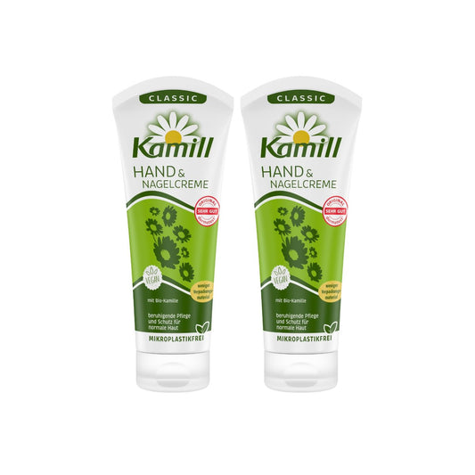Kamill Hand and Nail Cream Classic with Natural Chamomile, 3.4 fl oz (Pack of 2) Avelisse