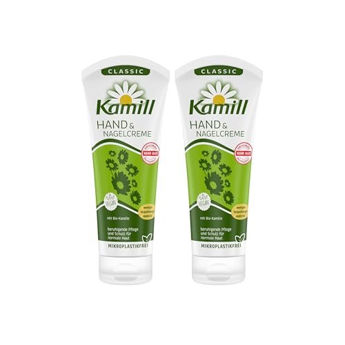 Kamill Hand and Nail Cream Classic with Natural Chamomile, 3.4 fl oz (Pack of 2) Avelisse