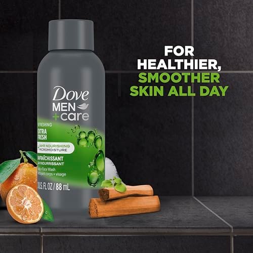 Dove Men+Care Dry Spray Antiperspirant for Men 2-Pack (3.8 Oz Each) + Travel Body Wash (3 Oz) – 72H Protection, Long-Lasting Fresh Fragrance Avelisse