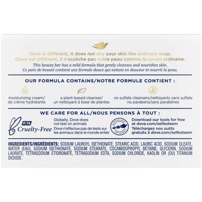 Dove Bar Soap for Sensitive Skin, 3.15 oz (Pack of 4) - Gentle Moisturizing Cleanser Avelisse