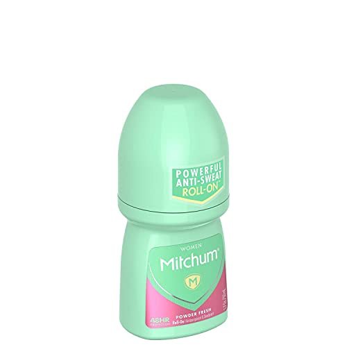 Mitchum Women Invisible Roll-On Antiperspirant & Deodorant, Powder Fresh, 1.7 oz (Pack of 3) Avelisse
