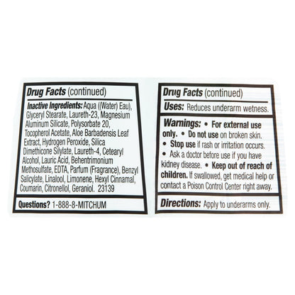 Mitchum Women Invisible Roll-On Antiperspirant & Deodorant, Powder Fresh, 1.7 oz (Pack of 3) Avelisse