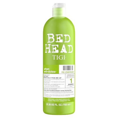 Bed Head by TIGI Urban Antidotes Re-Energize Daily Shampoo for Normal Hair, Hydrating & Strengthening, 25.36 fl oz Avelisse