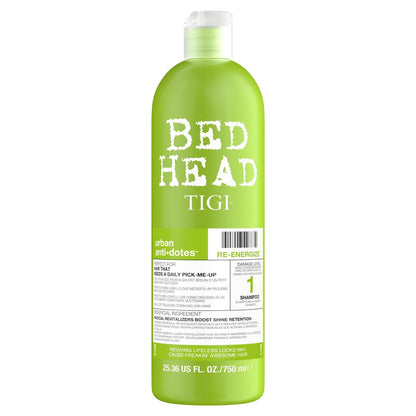 Bed Head by TIGI Urban Antidotes Re-Energize Daily Shampoo for Normal Hair, Hydrating & Strengthening, 25.36 fl oz Avelisse